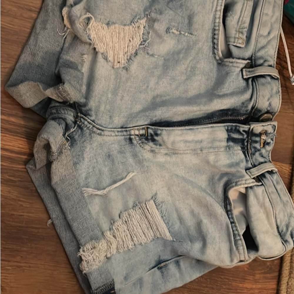 Forever 21 Blue Distressed Jeans